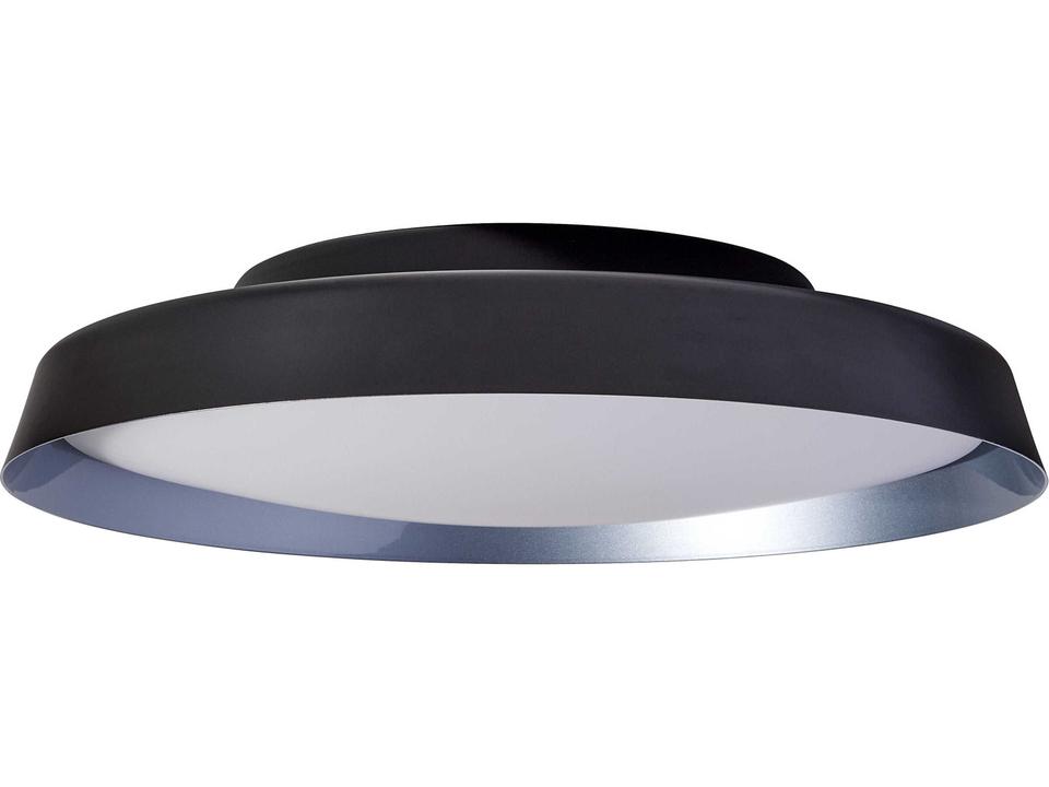 Boop XL Integrated LED Flush Mount in Black Blue Grey Metallic with Opal Glass Diffuser