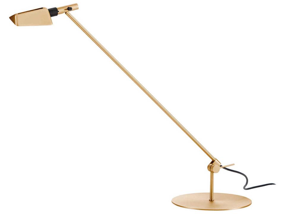 Tema Adjustable LED Desk Lamp in Satin Gold