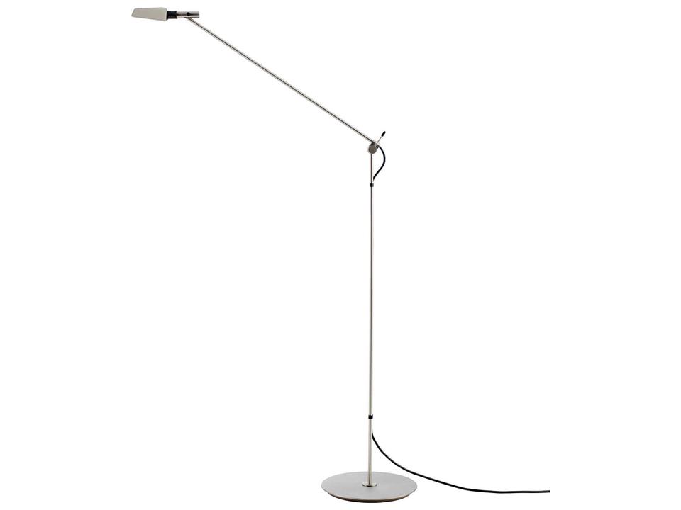 Tema Matt Nickel LED Floor Lamp by Gabriel Teixidó