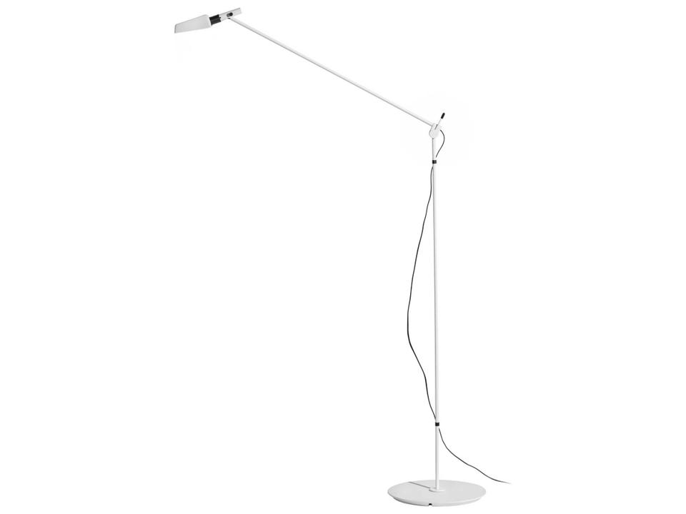 Tema 55 Tall White LED Floor Lamp with Swing Arm by Gabriel Teixidó