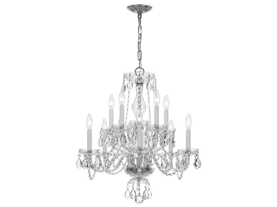 Traditional Crystal 10-Light 2-Tier Chandelier