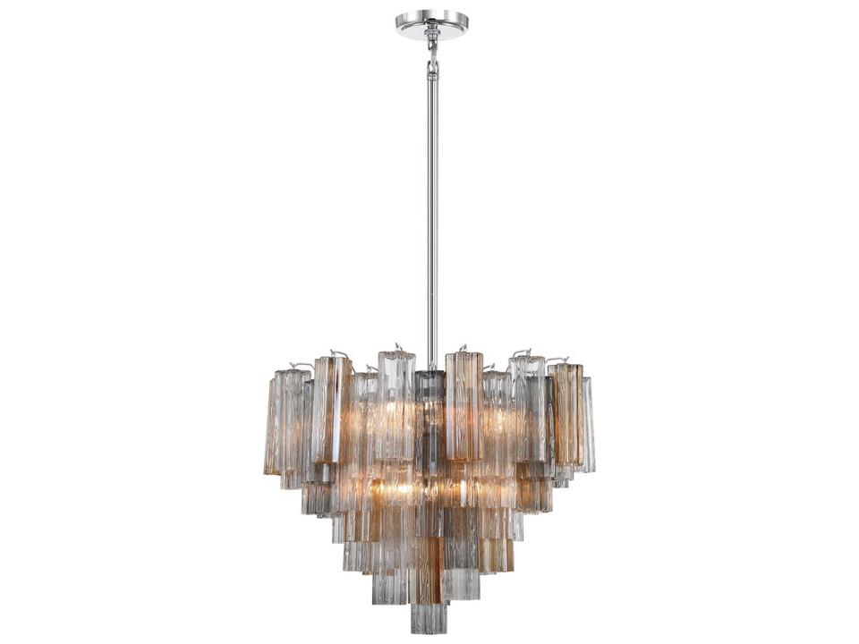 Addis 12-Light Chandelier with Tronchi Glass Tubes