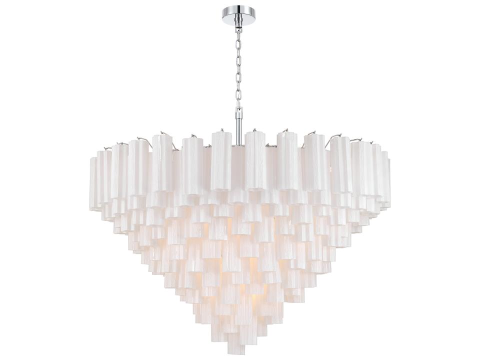28-Light Addis Chandelier with Tronchi Glass Tubes