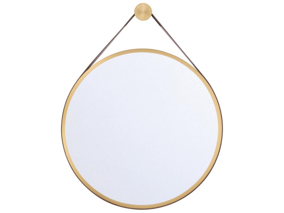 Callahan Round Wall Mirror in Luxe Gold