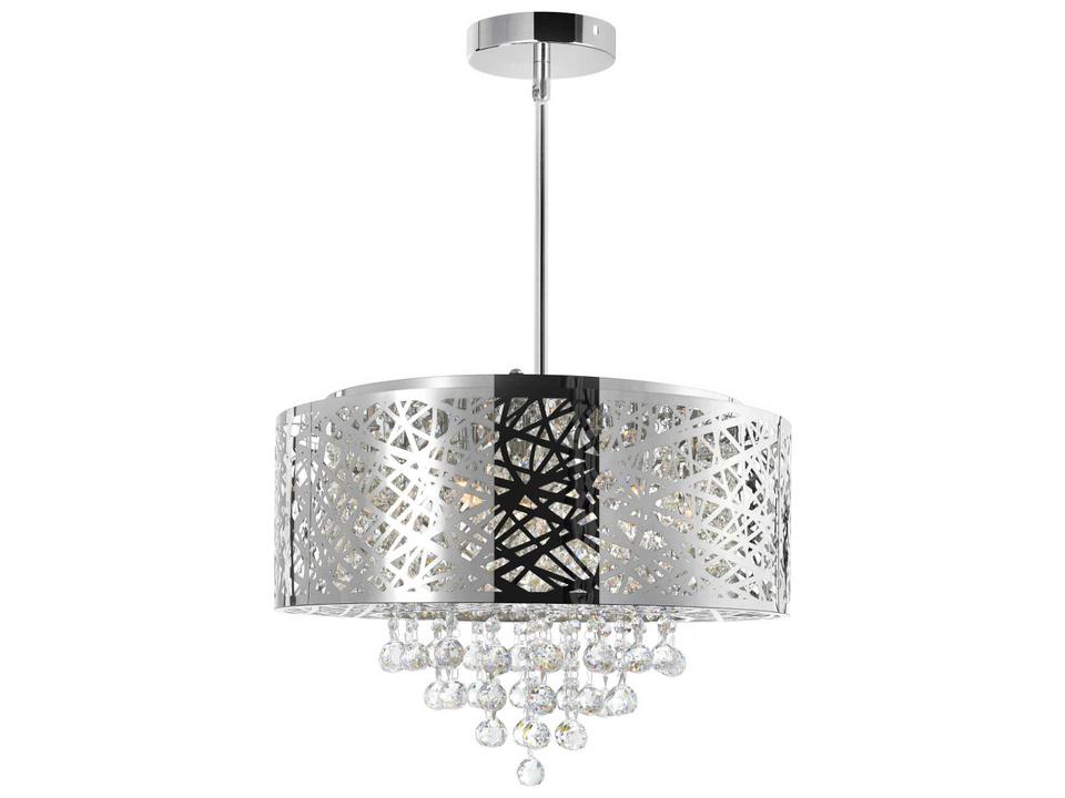 Eternity 9-Light Drum Shade Chandelier in Chrome