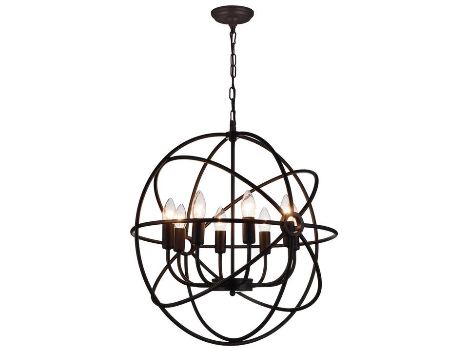 8-Light Arza Chandelier with Brown Finish