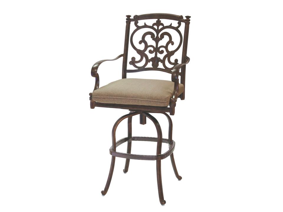 Santa Barbara Cast Aluminum Swivel Bar Stool