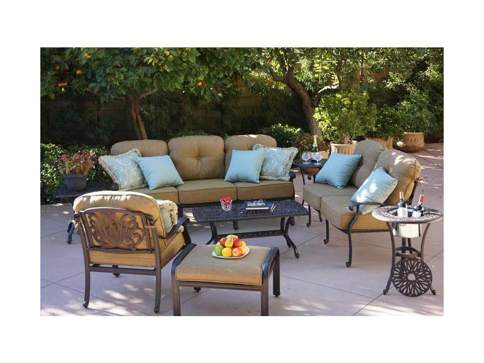 Elisabeth Cast Aluminum Antique Bronze Lounge Set