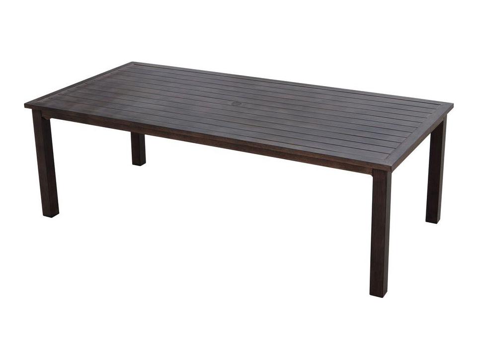 Darlee Outdoor Living Atlantis Walnut Aluminum Rectangular