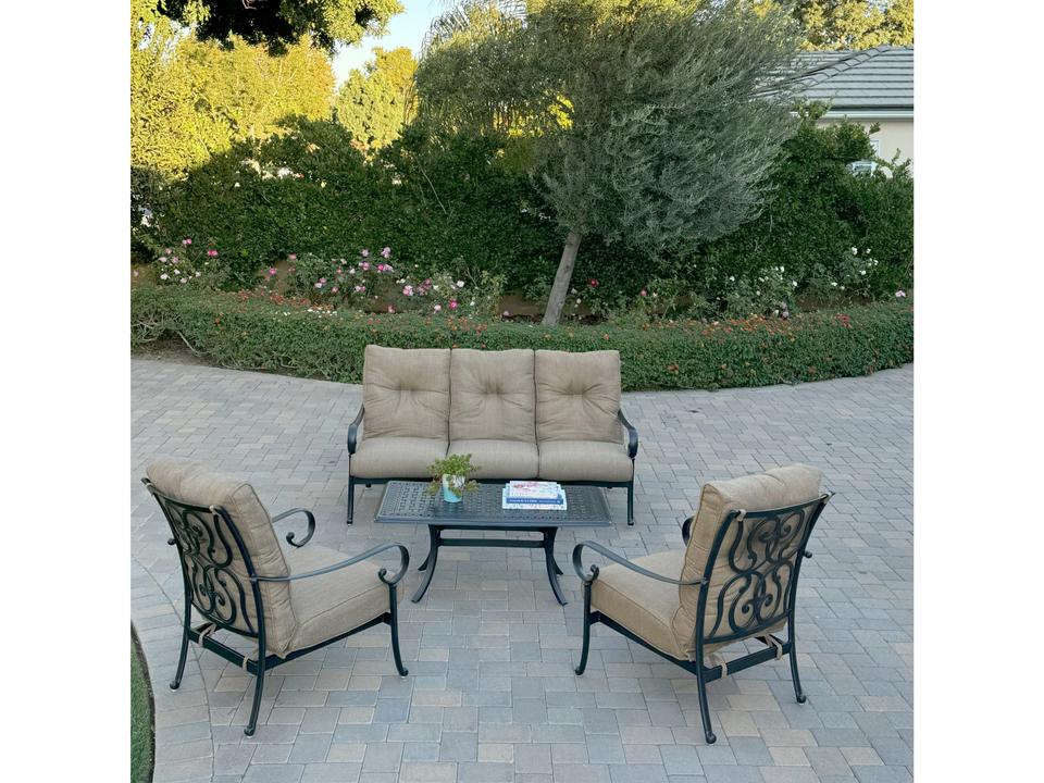 Santa Anita 4-Piece Conversation Set with Sunbrella Cushions