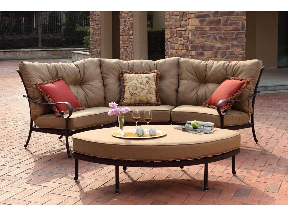 Santa Anita Antique Bronze Cast Aluminum Lounge Set