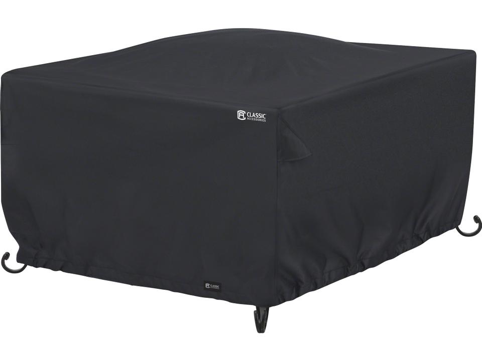 Classic 42 Inch Square Full Coverage Fire Pit Cover Black