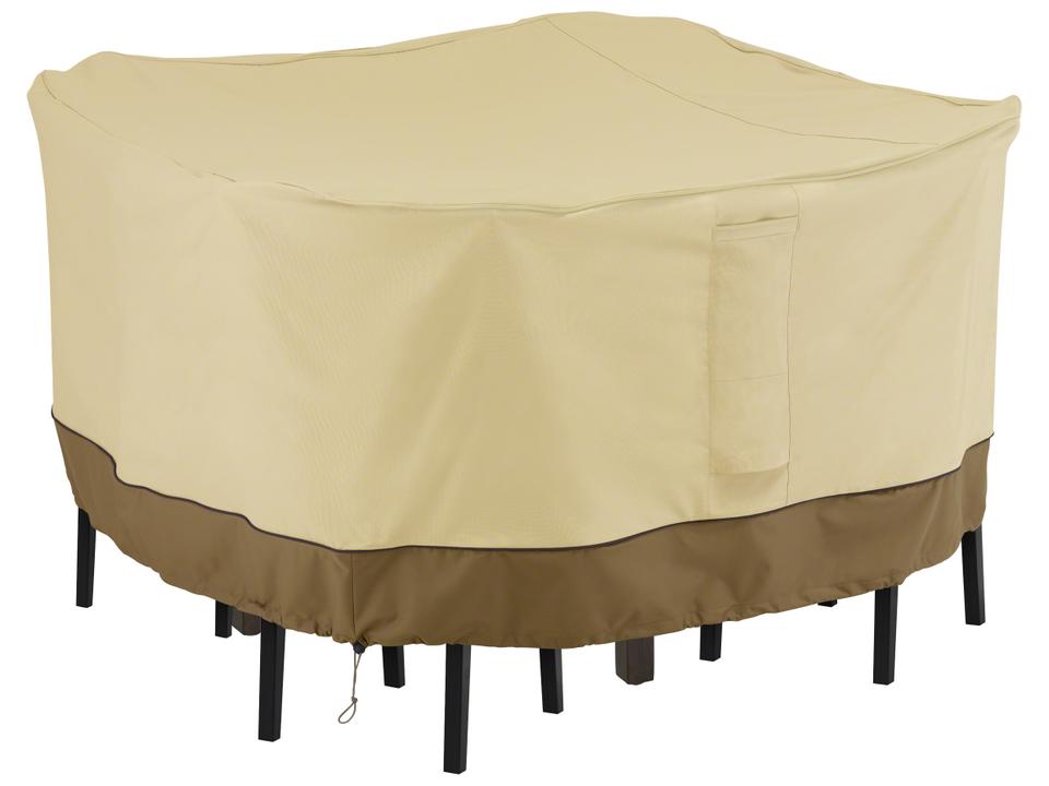 Veranda Pebble 68 Inch Square Bar Height Dining Set Cover