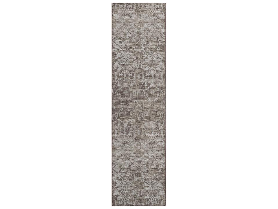 Aberdeen Floral Machine-Made Runner Rug 2x8 in Fudge