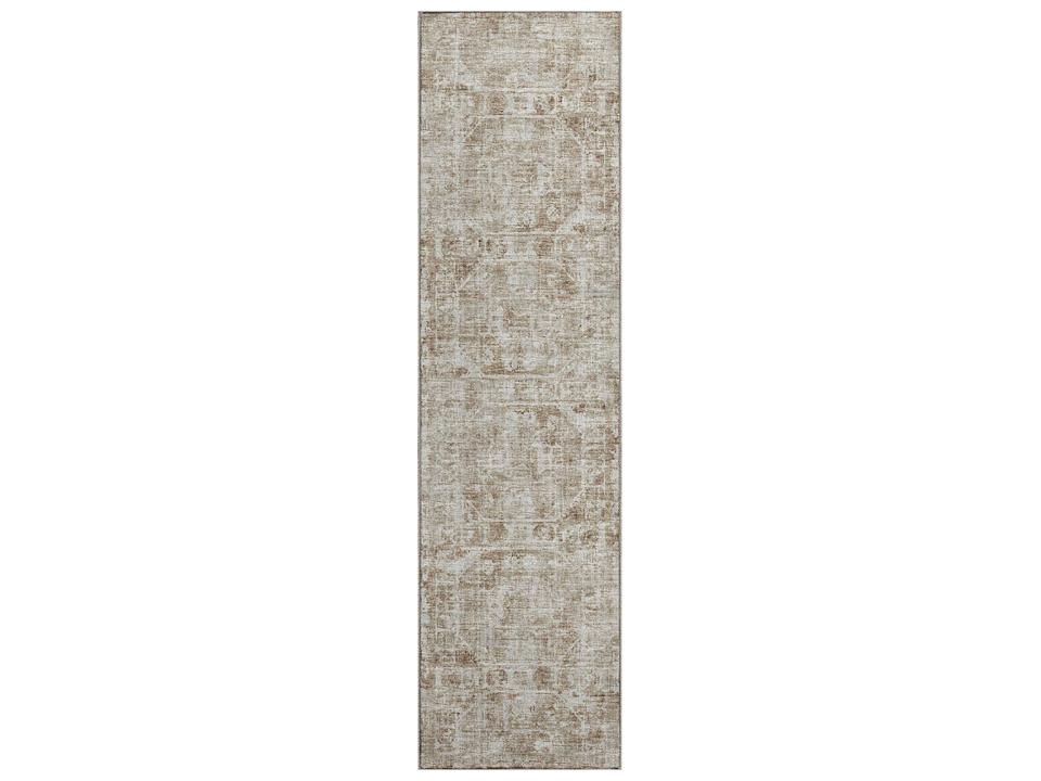 Aberdeen Runner Area Rug in Driftwood with Traditional Design