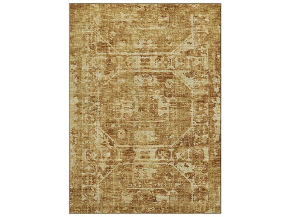 Aberdeen Floral Area Rug in Gold