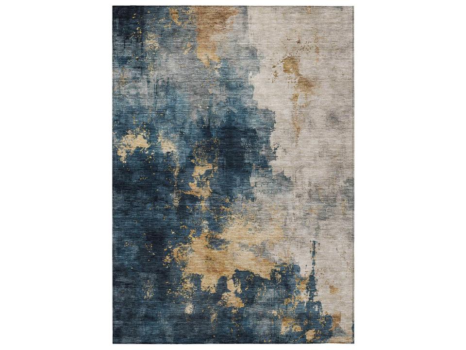 Chantille Abstract Indoor Outdoor Area Rug in Blue