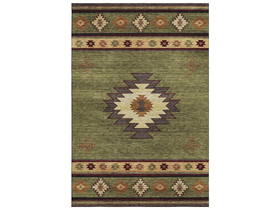 Mayfield AMF179 Southwestern Green Area Rug