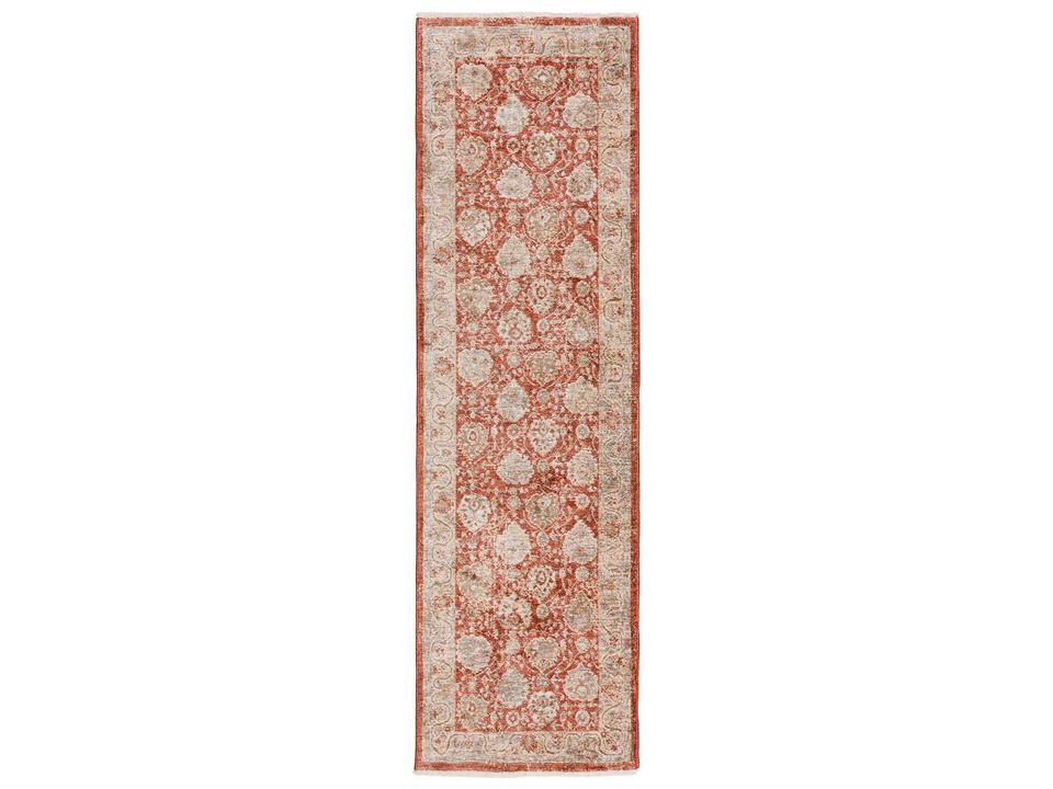Bergama Bordered Runner Area Rug