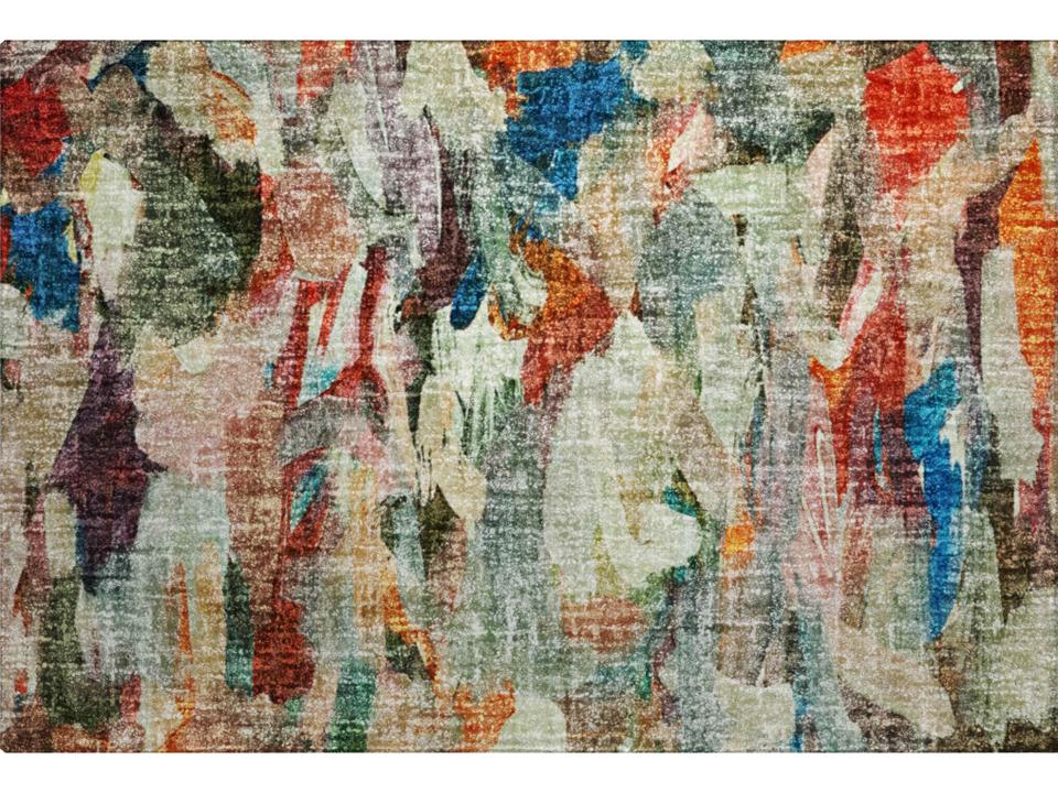 Boca Abstract Machine Washable Area Rug