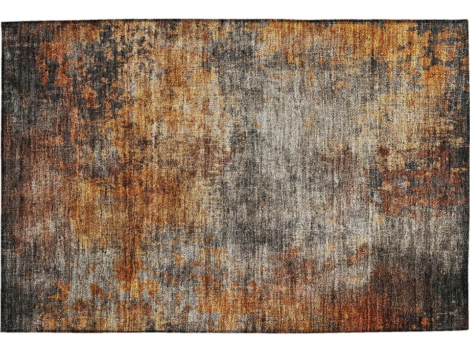 Nouveau Abstract Area Rug in Paprika