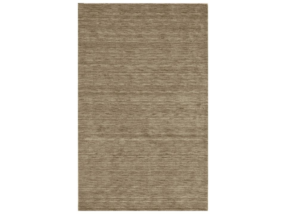 Rafia Hand Loomed Wool Area Rug in Taupe