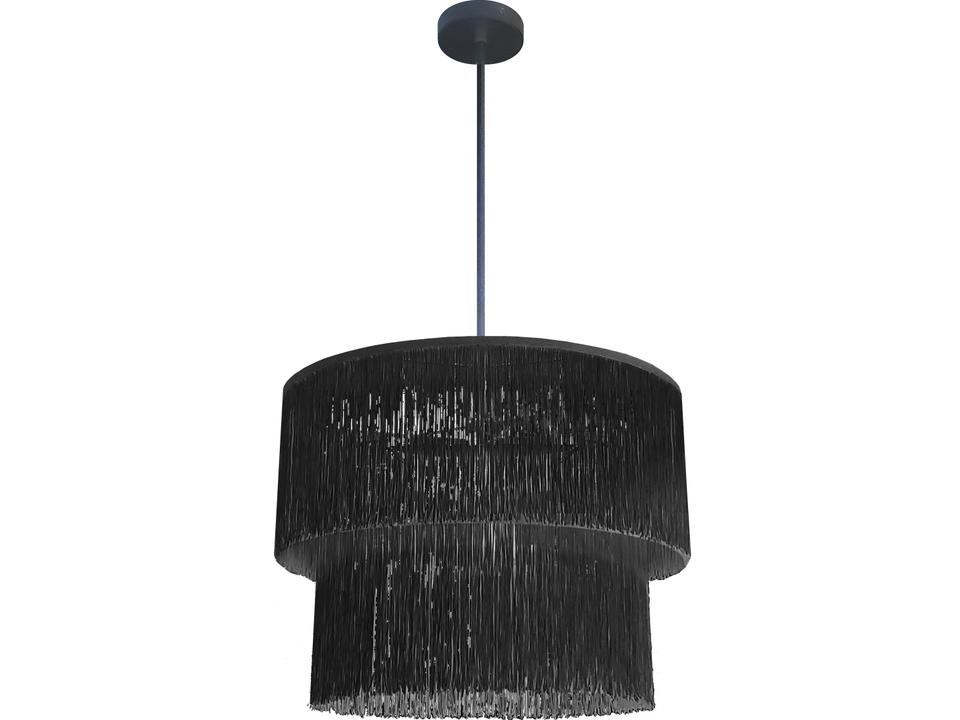 Cadelaria 4-Light Matte Black Tiered Chandelier
