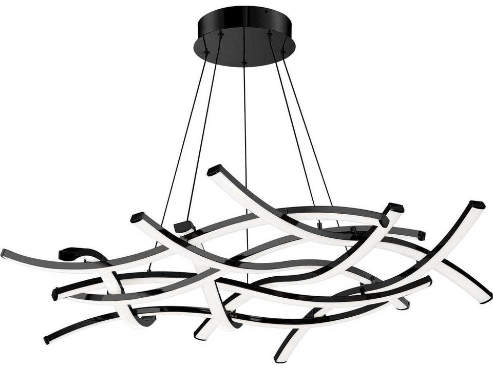 9-Light Divergence Chandelier in Black