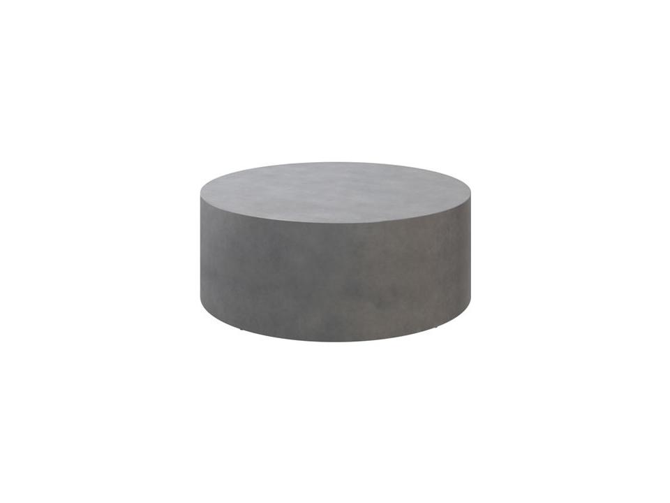 Bellino Round Patio Chat Table in Concrete Aluminum