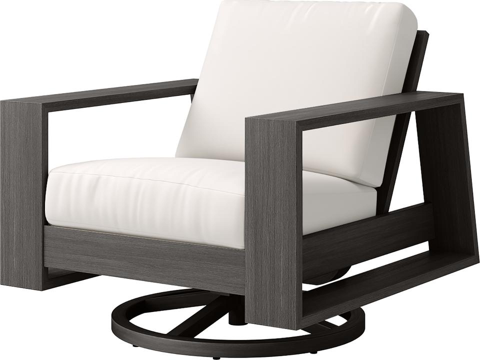 Novara Swivel Rocker Lounge Chair Aluminum Outdoor
