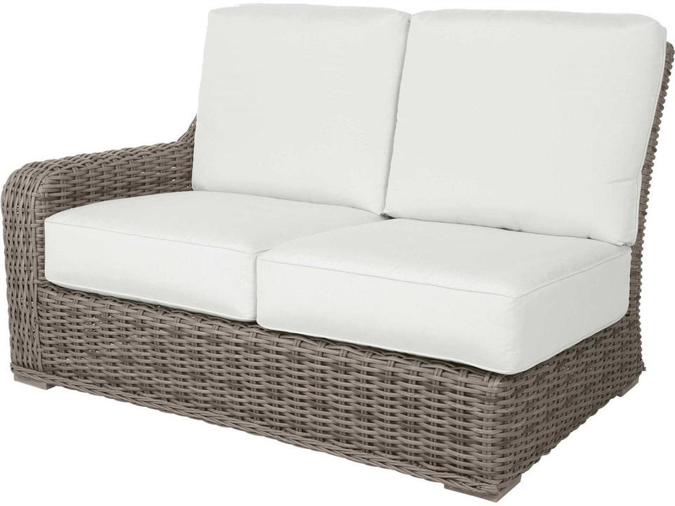 Laurent Right Arm Wicker Loveseat