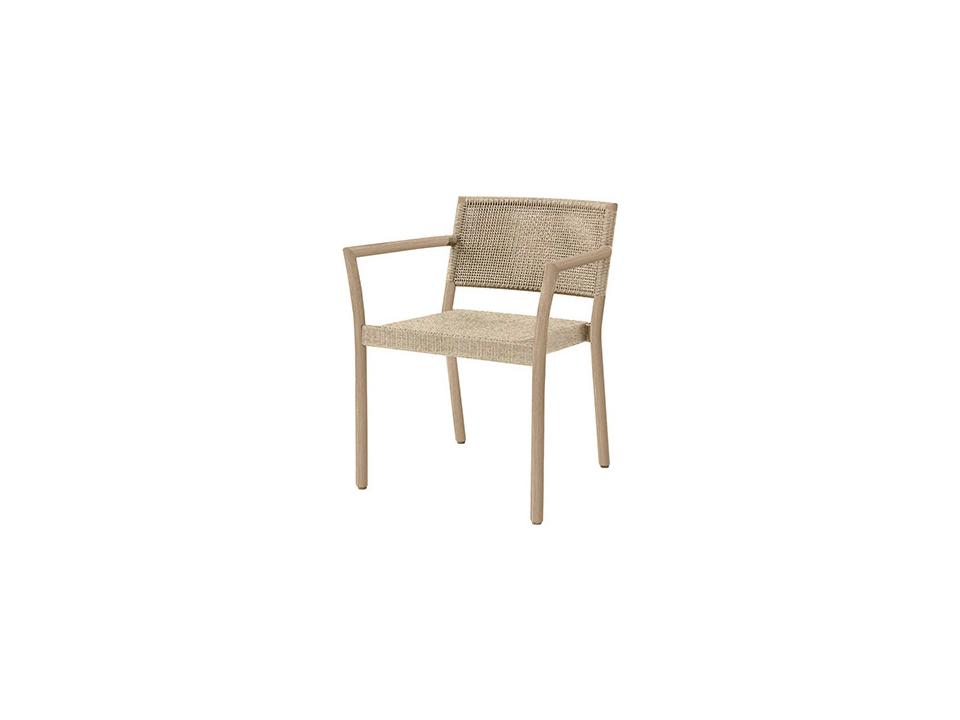 Orleans Aluminum Stackable Outdoor Dining Arm Chair