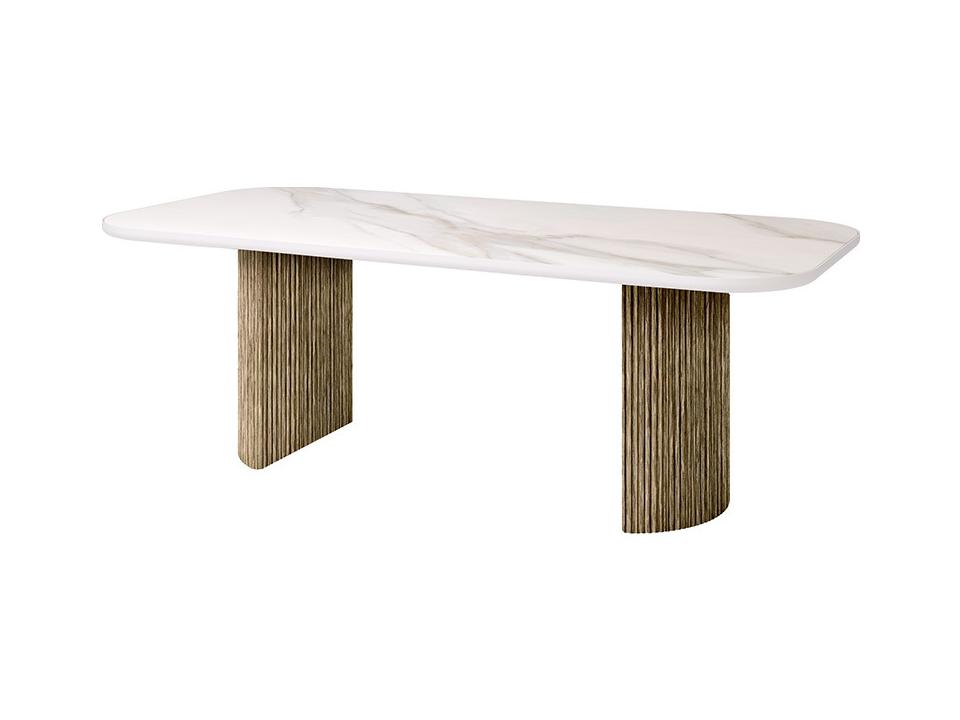Hampton Aluminum Timber Rectangular Dining Table Base