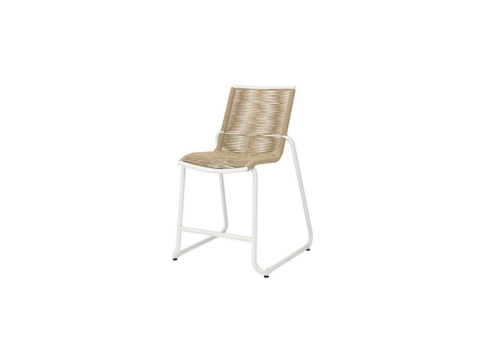 Cabana Armless Outdoor Counter Height Stool with Eco-Weave Wicker