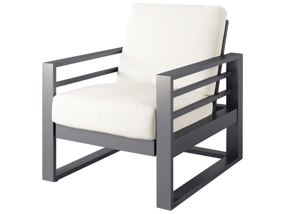 Palermo Cushion Aluminum High Back Spring Lounge Chair