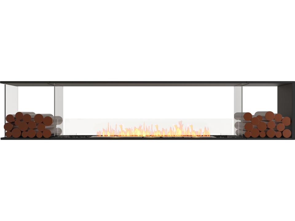 Flex 104PN Peninsula Bioethanol Fireplace Insert in Black