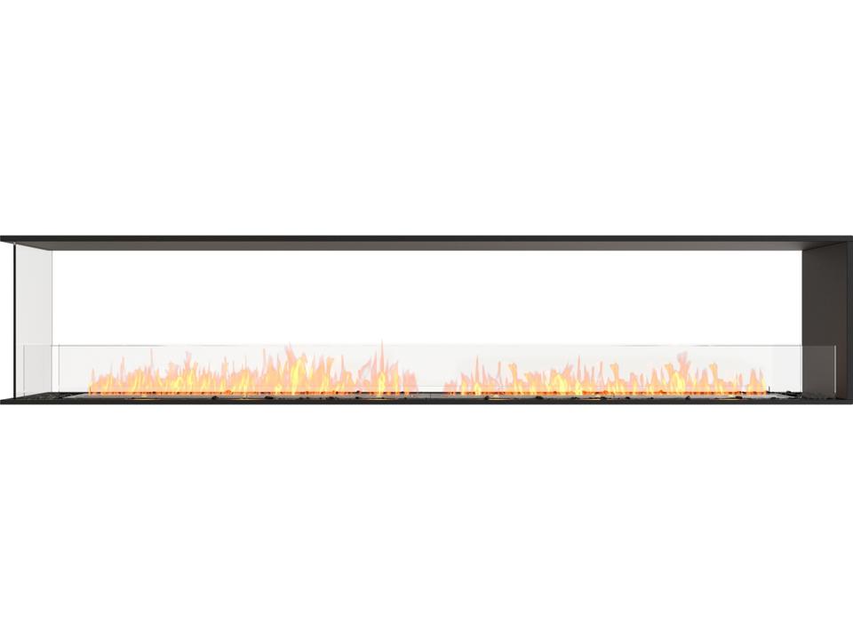 Flex 110-Inch Peninsula Bioethanol Fireplace