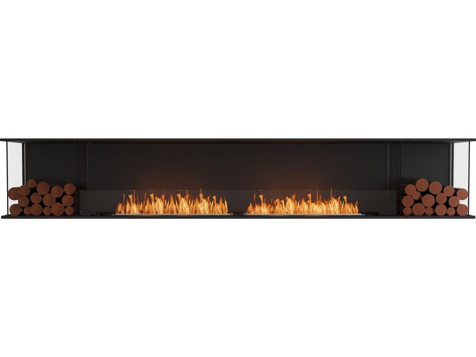Flex 122 Bay Bioethanol Fireplace Insert in Black