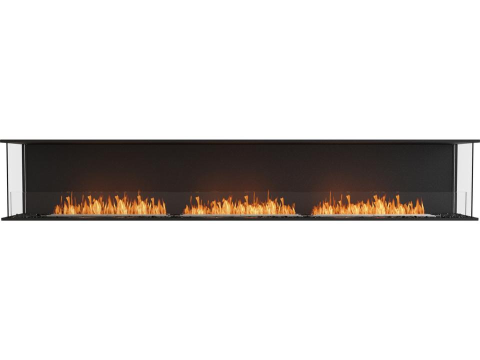 Flex 122BY Bay Bioethanol Fireplace Insert in Black