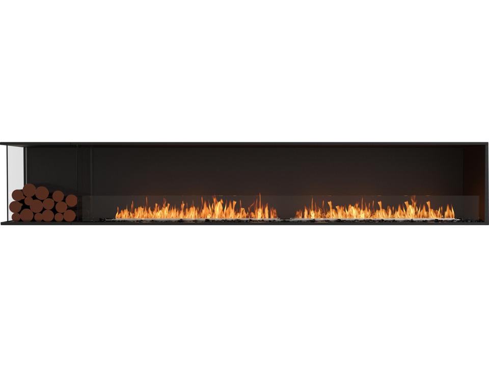 Flex 122LC Bioethanol Left Corner Firebox Insert in Black