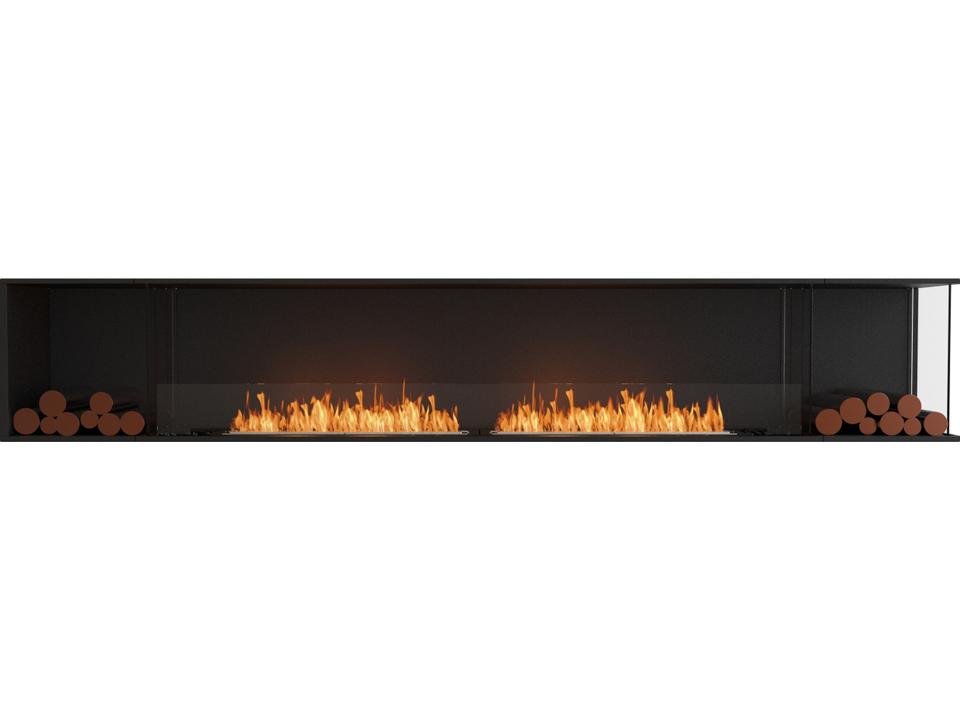 Flex 122RC Right Corner Bioethanol Firebox Black