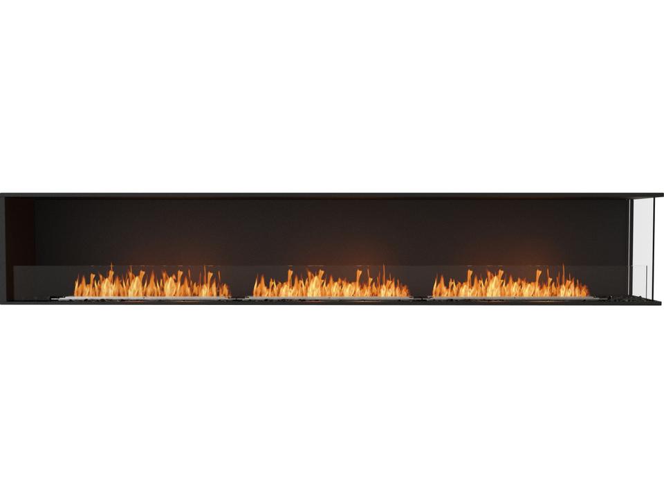 Flex 122RC Right Corner Bioethanol Fireplace in Black