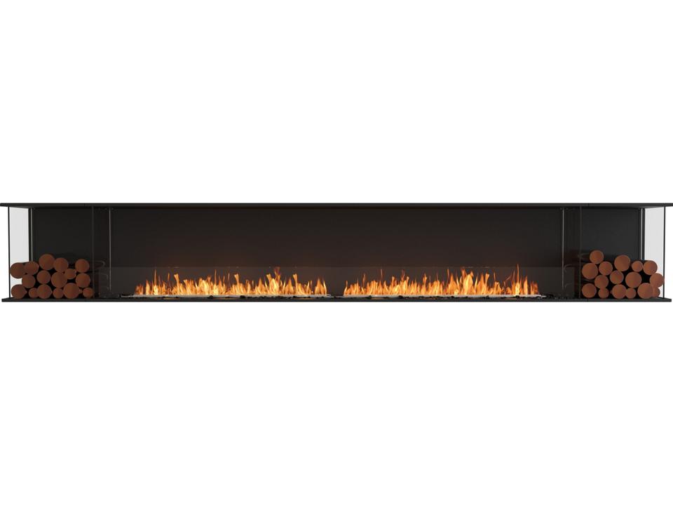 Flex Bay 140 Bioethanol Firebox with Decorative Box in Black