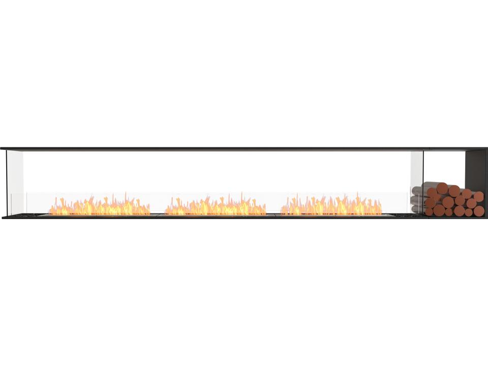 Flex 140PN Peninsula Ethanol Fireplace Insert Black
