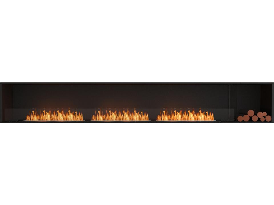 Flex 140SS Single Sided Bioethanol Fireplace Insert in Black