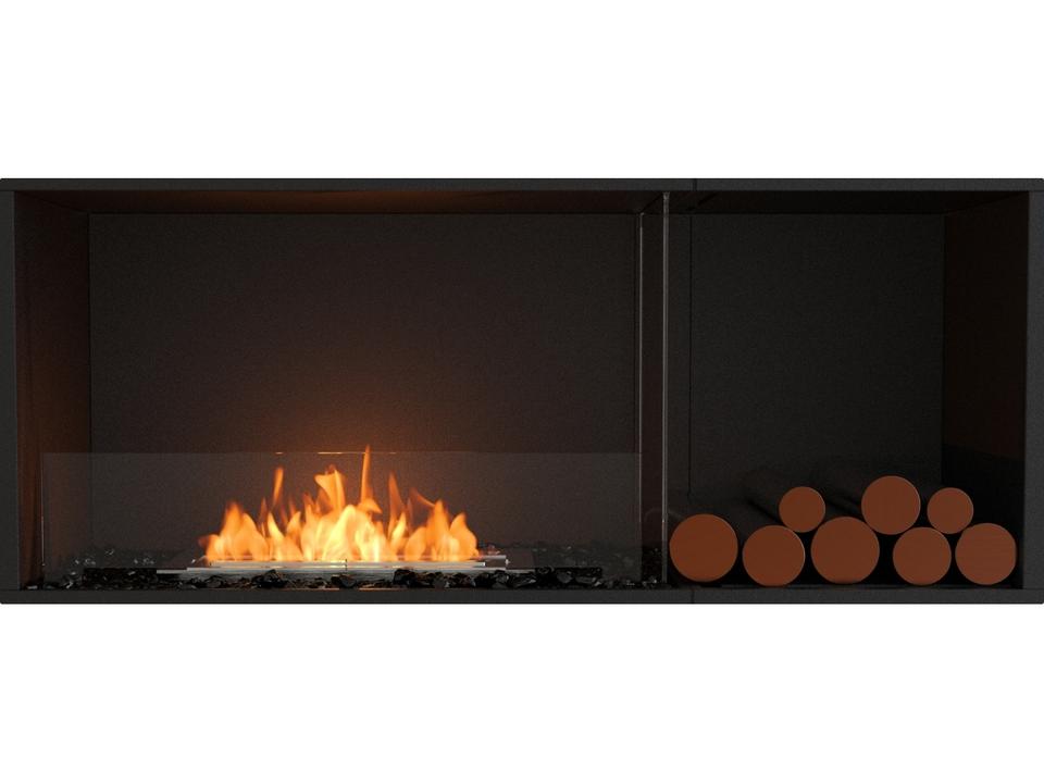 Flex 50SS Single Sided Bioethanol Fireplace Insert in Black