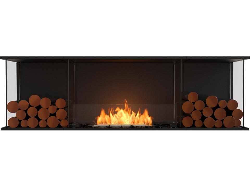 Flex 68BY Bay Fireplace Insert with Decorative Boxes