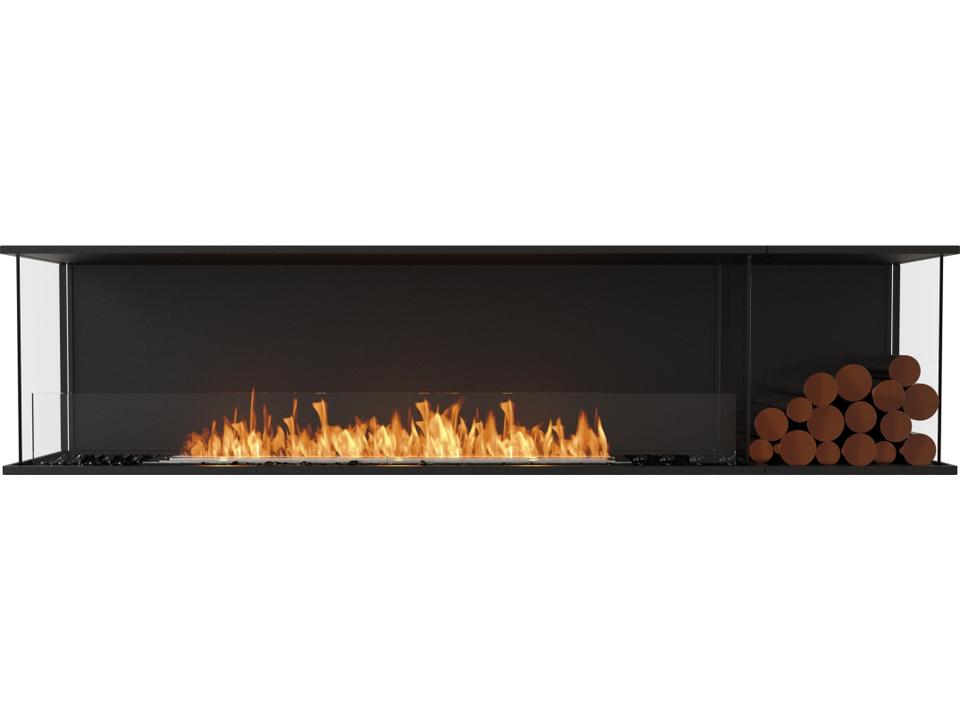 Flex 86 Bay Bioethanol Fireplace Insert Black