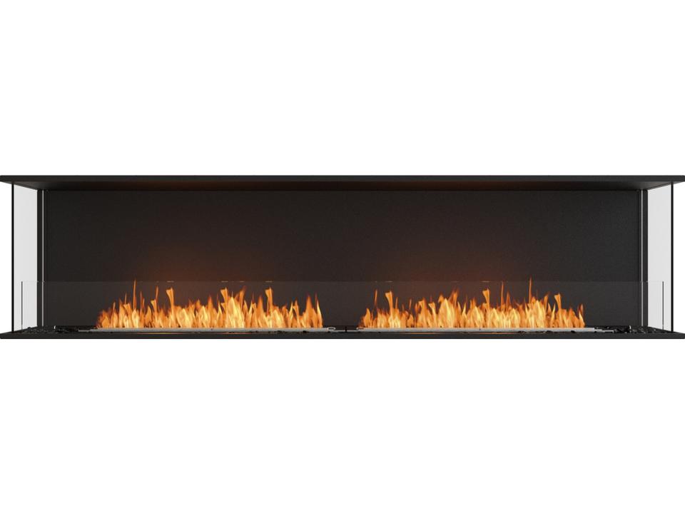 Flex 86BY Bay Bioethanol Fireplace Insert in Black