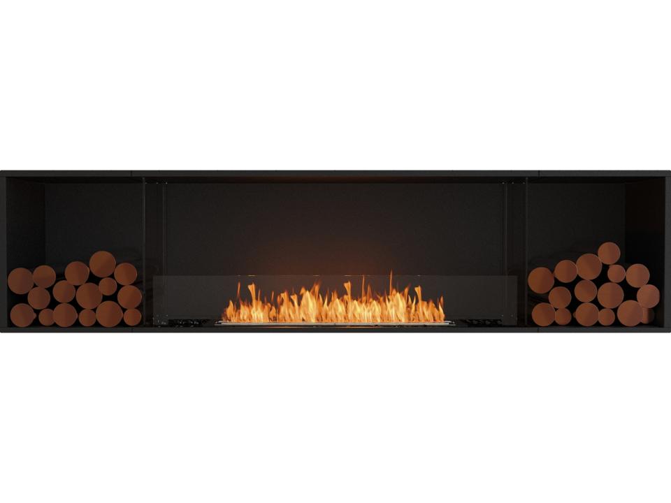 Flex 86SS Single Sided Bioethanol Fireplace Insert with 2 Storage Boxes